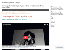 Tablet Screenshot of horoscopefortoday.wordpress.com