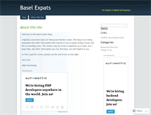 Tablet Screenshot of baselexpats.wordpress.com