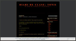 Desktop Screenshot of diariclasetoni.wordpress.com