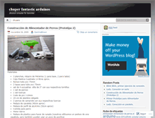 Tablet Screenshot of chuperfantasticarduinos.wordpress.com