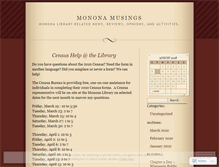 Tablet Screenshot of mononalibrary.wordpress.com