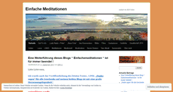 Desktop Screenshot of einfachemeditationen.wordpress.com