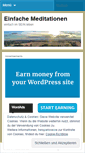 Mobile Screenshot of einfachemeditationen.wordpress.com