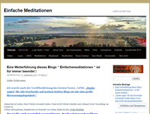 Tablet Screenshot of einfachemeditationen.wordpress.com
