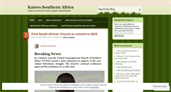 Desktop Screenshot of kairossouthernafrica.wordpress.com