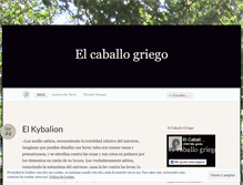Tablet Screenshot of elcaballogriego.wordpress.com