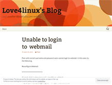 Tablet Screenshot of love4linux.wordpress.com