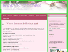 Tablet Screenshot of bookrockgoddess.wordpress.com