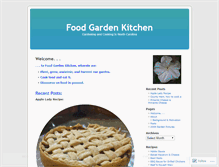 Tablet Screenshot of foodgardenkitchen.wordpress.com