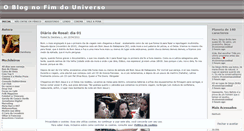 Desktop Screenshot of blognofimdouniverso.wordpress.com