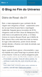 Mobile Screenshot of blognofimdouniverso.wordpress.com