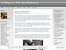 Tablet Screenshot of blognofimdouniverso.wordpress.com