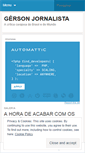Mobile Screenshot of gersonjornalista.wordpress.com