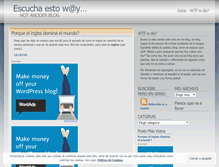 Tablet Screenshot of escuchaesto.wordpress.com