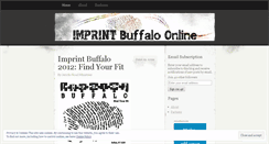 Desktop Screenshot of imprintbuffalo.wordpress.com