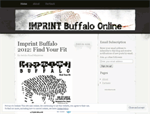 Tablet Screenshot of imprintbuffalo.wordpress.com