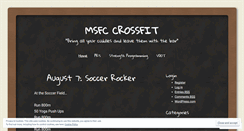 Desktop Screenshot of msfcxfit.wordpress.com