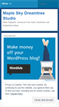 Mobile Screenshot of mapleskydreamtree.wordpress.com