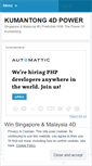 Mobile Screenshot of kumantong4dpower.wordpress.com
