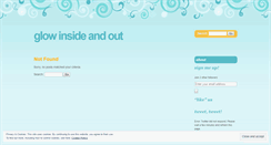 Desktop Screenshot of glowinsideandout.wordpress.com