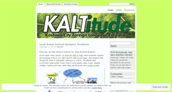 Desktop Screenshot of kaltitude.wordpress.com