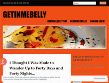 Tablet Screenshot of getinmebelly.wordpress.com