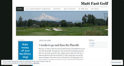 Desktop Screenshot of mattfastgolf.wordpress.com