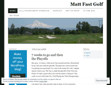 Tablet Screenshot of mattfastgolf.wordpress.com