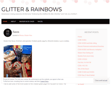 Tablet Screenshot of glitterandrainbows.wordpress.com