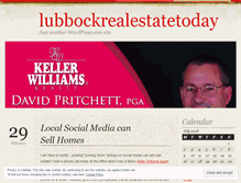 Tablet Screenshot of lubbockrealestatetoday.wordpress.com