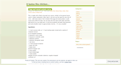 Desktop Screenshot of ittasteslikechicken.wordpress.com