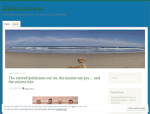 Tablet Screenshot of kiwiincanberra.wordpress.com
