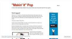 Desktop Screenshot of makinitpop.wordpress.com