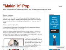 Tablet Screenshot of makinitpop.wordpress.com