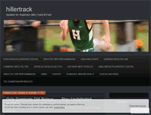 Tablet Screenshot of hillertrack.wordpress.com
