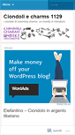 Mobile Screenshot of ciondolicharms1129.wordpress.com