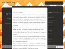 Tablet Screenshot of kelseysgodblog.wordpress.com