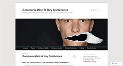 Desktop Screenshot of communicationiskeyconference.wordpress.com