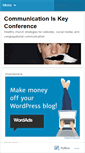 Mobile Screenshot of communicationiskeyconference.wordpress.com