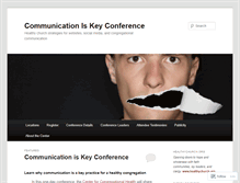 Tablet Screenshot of communicationiskeyconference.wordpress.com