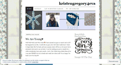 Desktop Screenshot of kristengregory4eva.wordpress.com