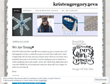 Tablet Screenshot of kristengregory4eva.wordpress.com