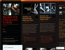 Tablet Screenshot of behindthecirculationdesk.wordpress.com