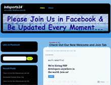 Tablet Screenshot of bdsports24.wordpress.com