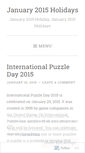 Mobile Screenshot of january2015holidays.wordpress.com