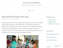 Tablet Screenshot of january2015holidays.wordpress.com