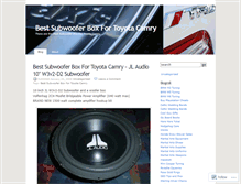 Tablet Screenshot of bestsubwooferboxfortoyotacamry.wordpress.com