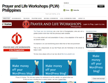 Tablet Screenshot of prayerandlifeworkshops.wordpress.com