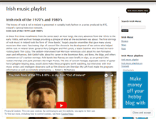Tablet Screenshot of irishmusicplaylist.wordpress.com