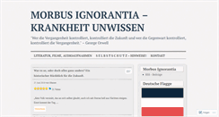 Desktop Screenshot of morbusignorantia.wordpress.com